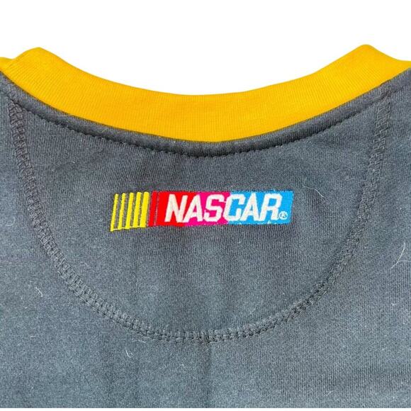 VINTAGE NASCAR Black/Yellow Sweatshirt Men's Size L - Picture 6 of 6